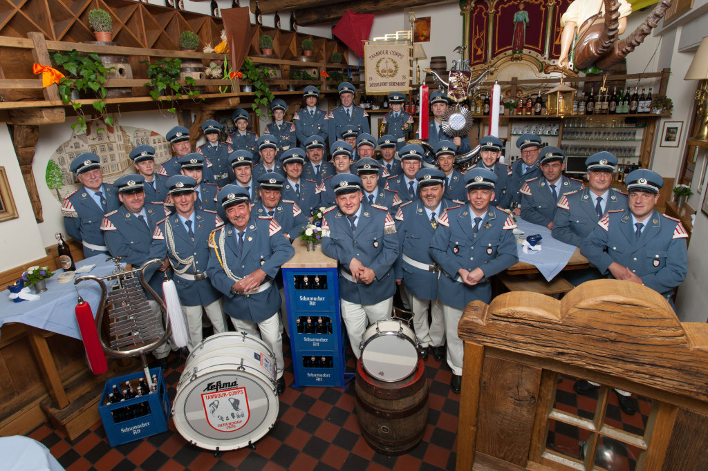 Das Corps im Jahre 2012 (in der Gaststätte "Zum St. Sebastian")